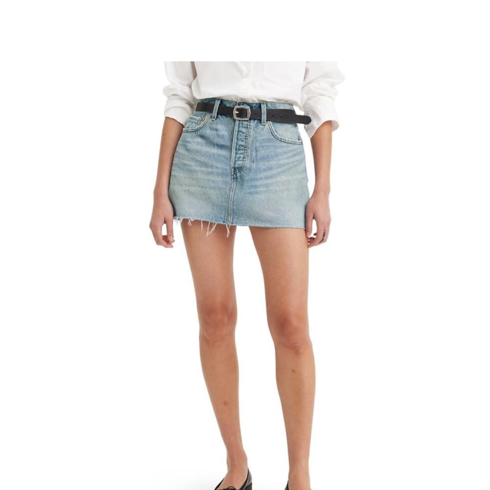 Levi's Light Blue Mini Skirt